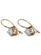 Zircon Original Vintage 14K Rose Gold Earrings Vintage vec142r